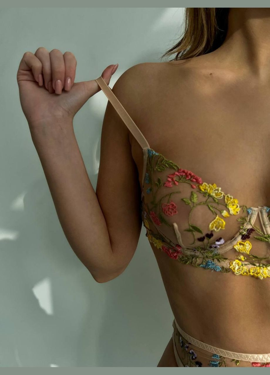 Зелений демісезонний жіночий комплект нижньої білизни No Brand