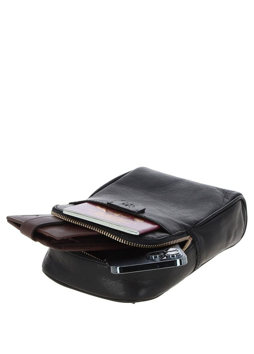 Мужская сумка из натуральной кожи T75 BLACK Ashwood (303830242)