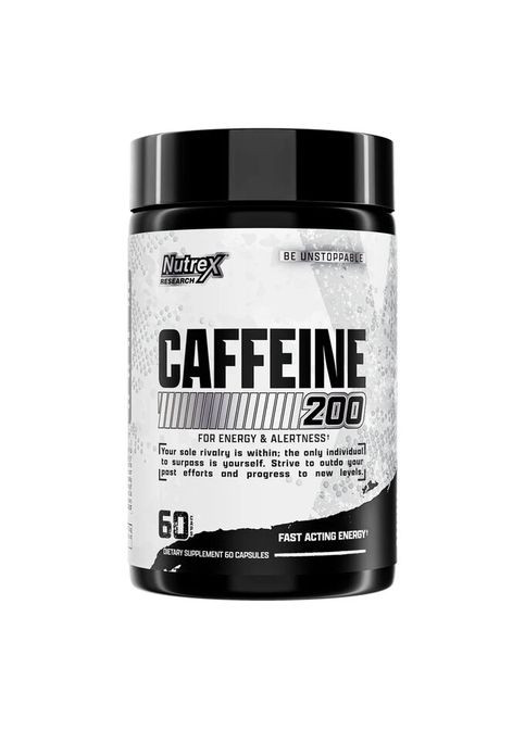 Кофеїн безводний Caffeine 200, 60 капсул Nutrex Research (334705621)