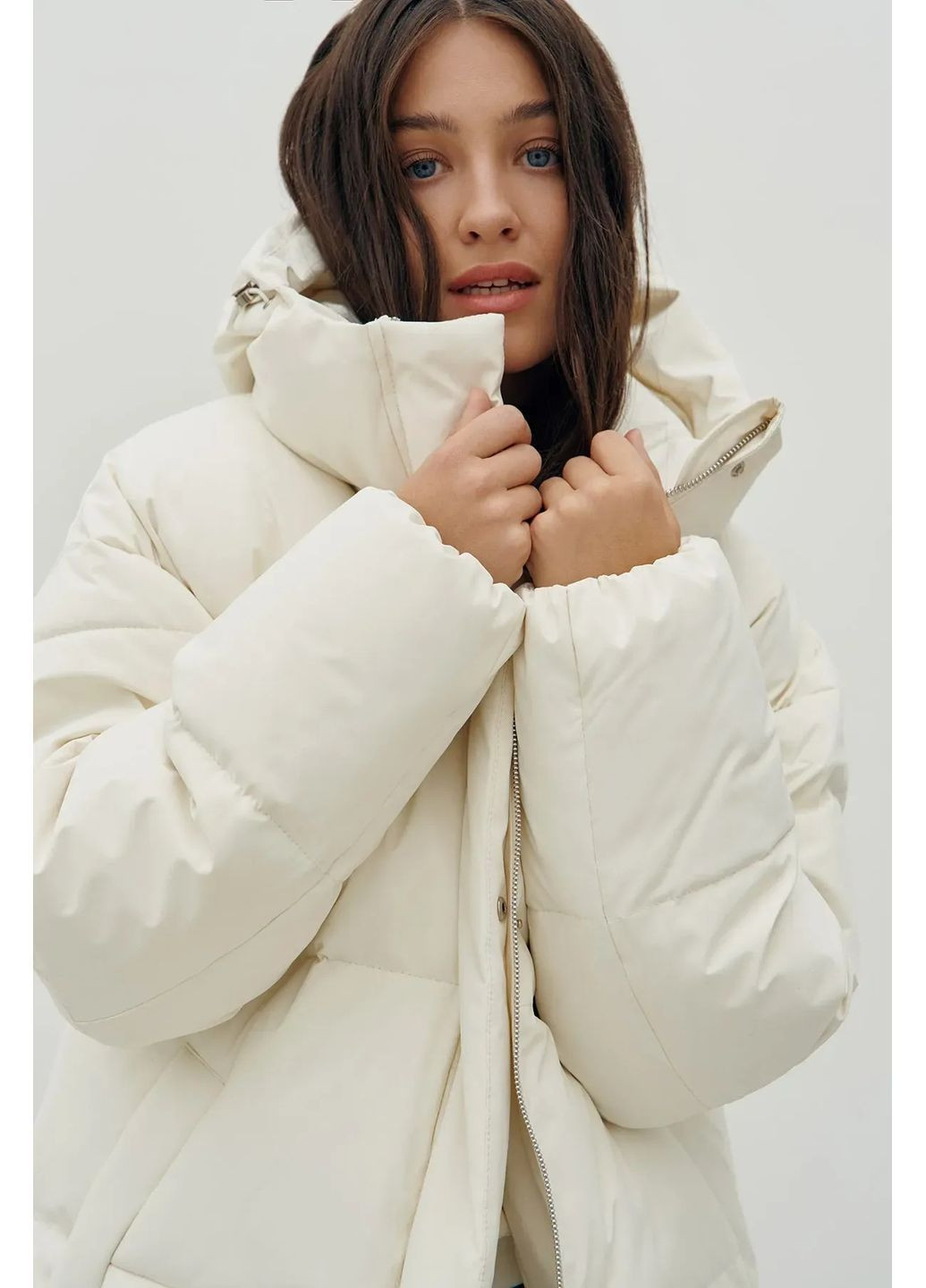 Белый зимний Пуховик Rica Mare