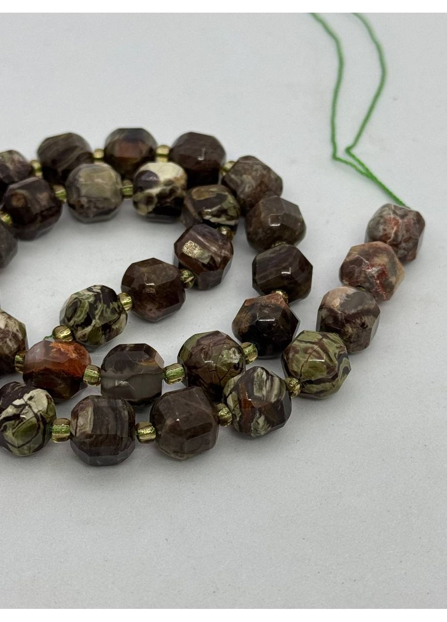 Яшма на нитке без застежки 9*9 мм 40 см Комбинированный No Brand (363830004)