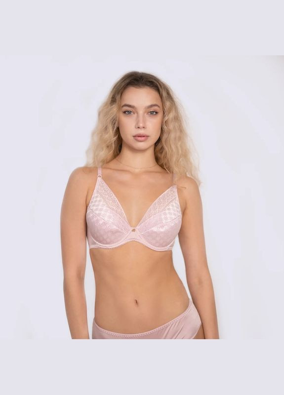 Розовый бюстгальтер push-up на косточках Elita с косточками