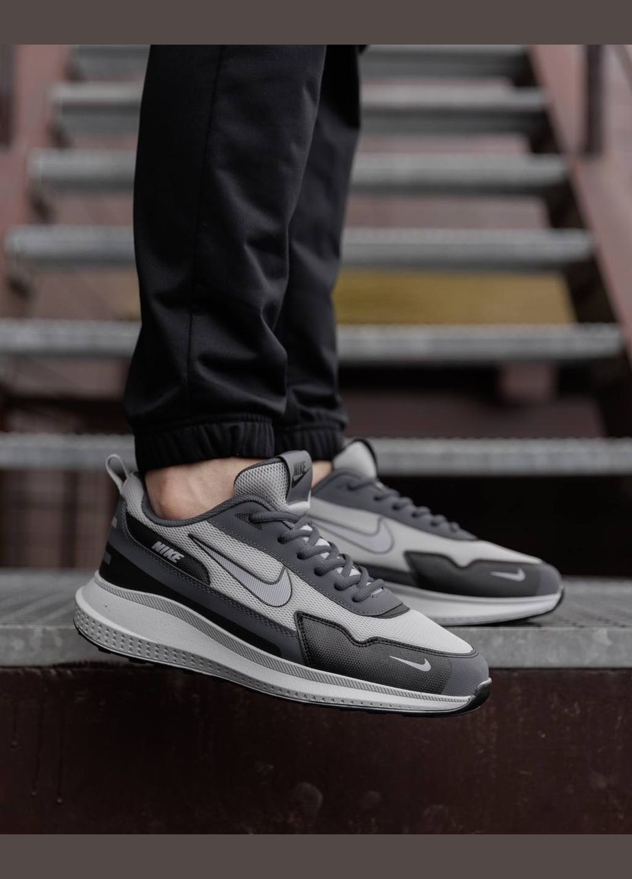 Сірі Осінні кросівки чоловічі No Brand