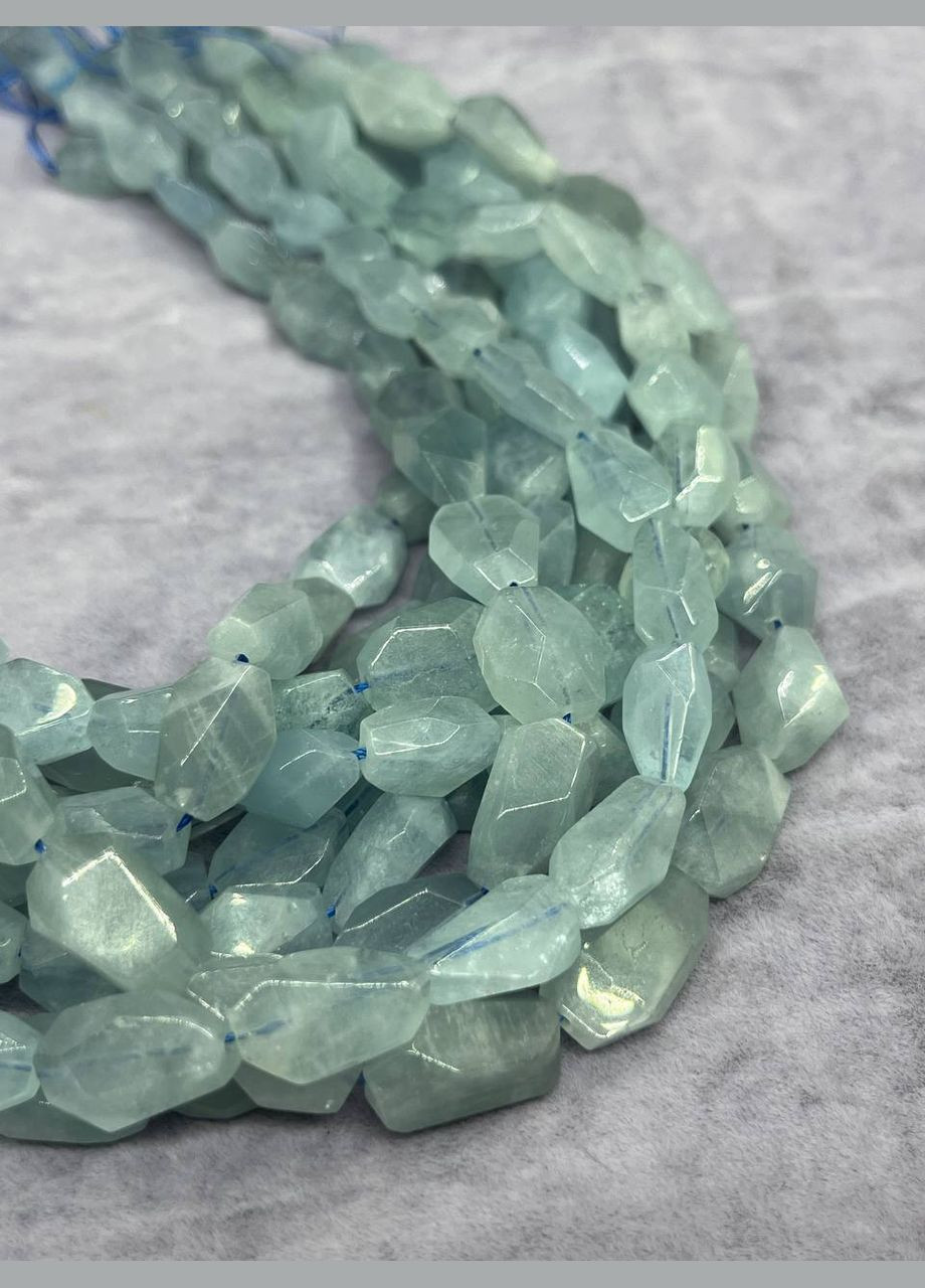 Аквамарин на нити без замка 40 см No Brand (313453569)