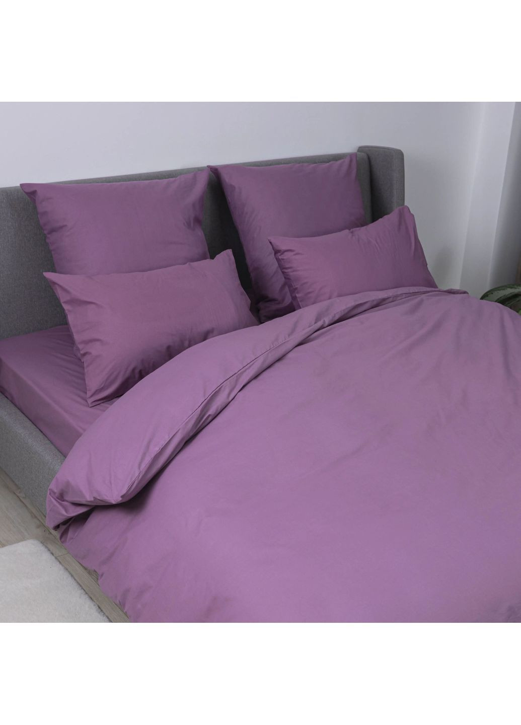 Двуспальный комплект постельного белья Ранфорс с наволочками 50*70 см, 115 гр/м2 Вена Фиолетовый (47090180215) ТЕП (373409201)