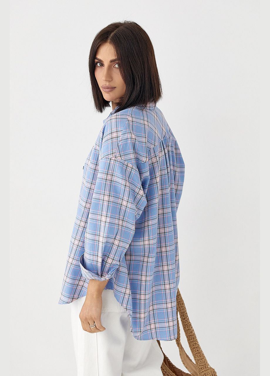 Голубой кэжуал рубашка Lurex