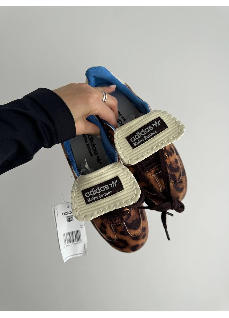 Белые демисезонные кроссовки мужские adidas samba x walles bonner leopard адидас самба No Brand