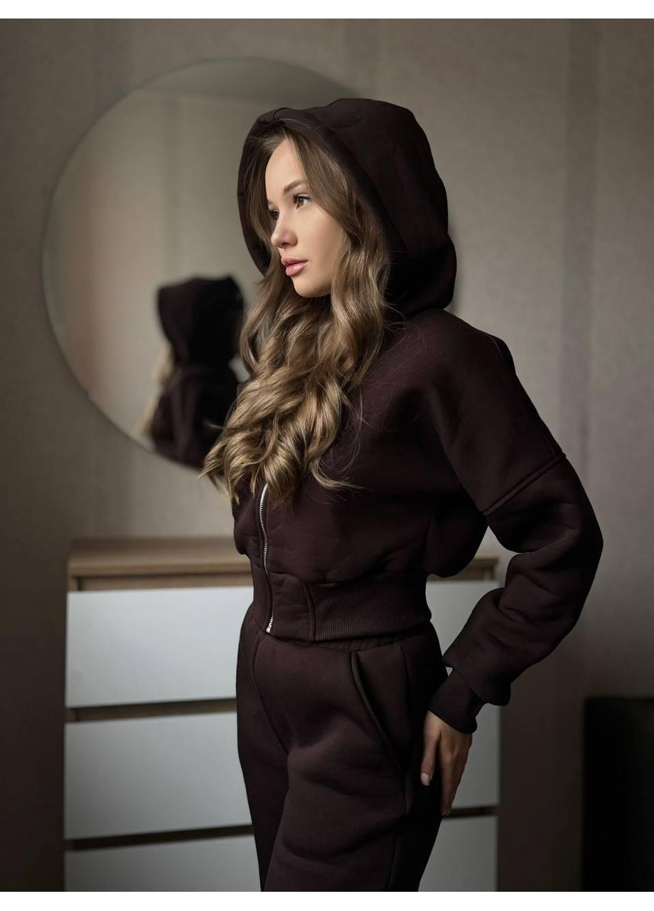 Костюм флісовий «Валері/Клеш» шоколад Come See and Buy (366072947)