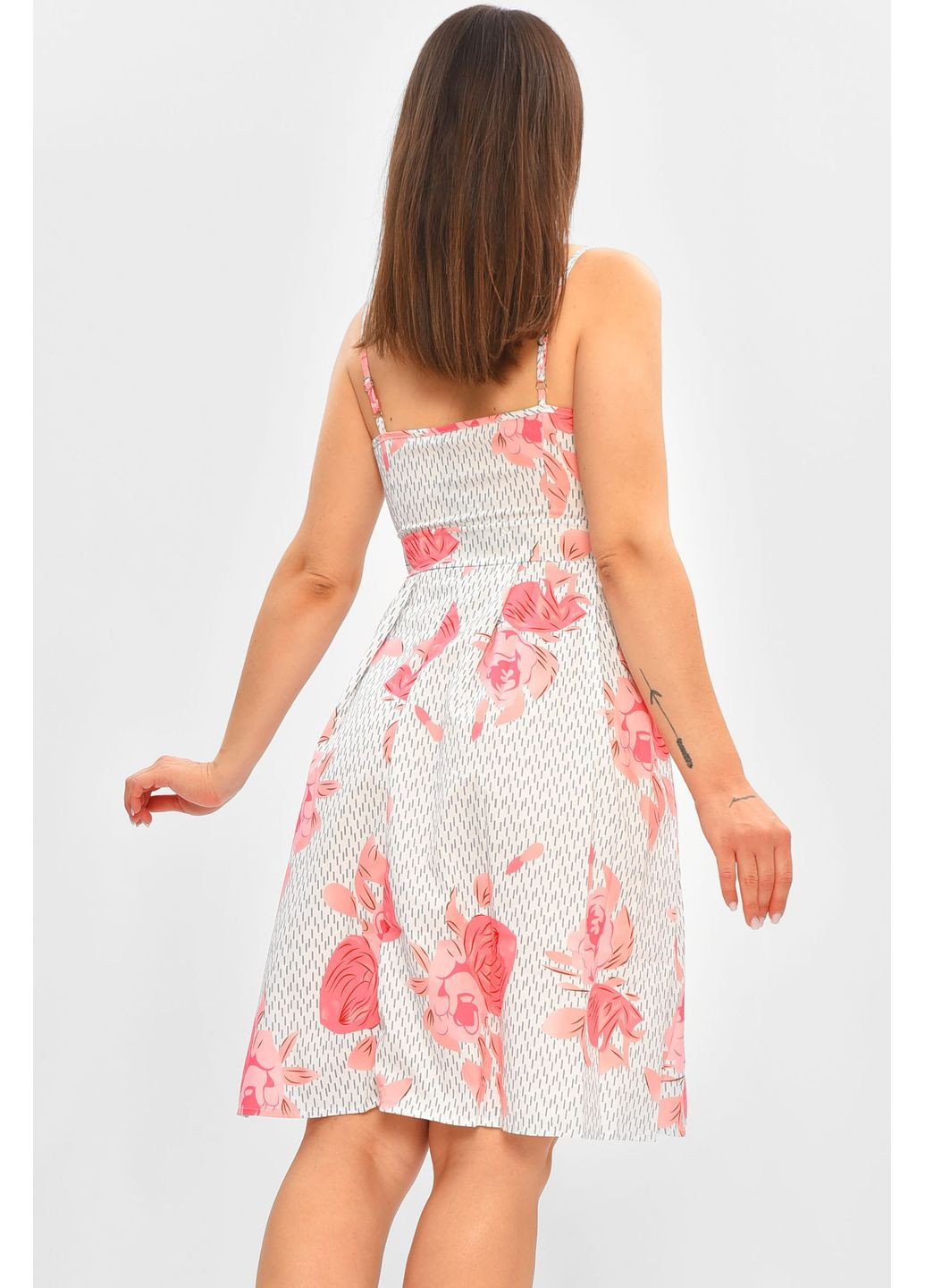 Сарафан жіночий білого кольору Let's Shop (358058507)