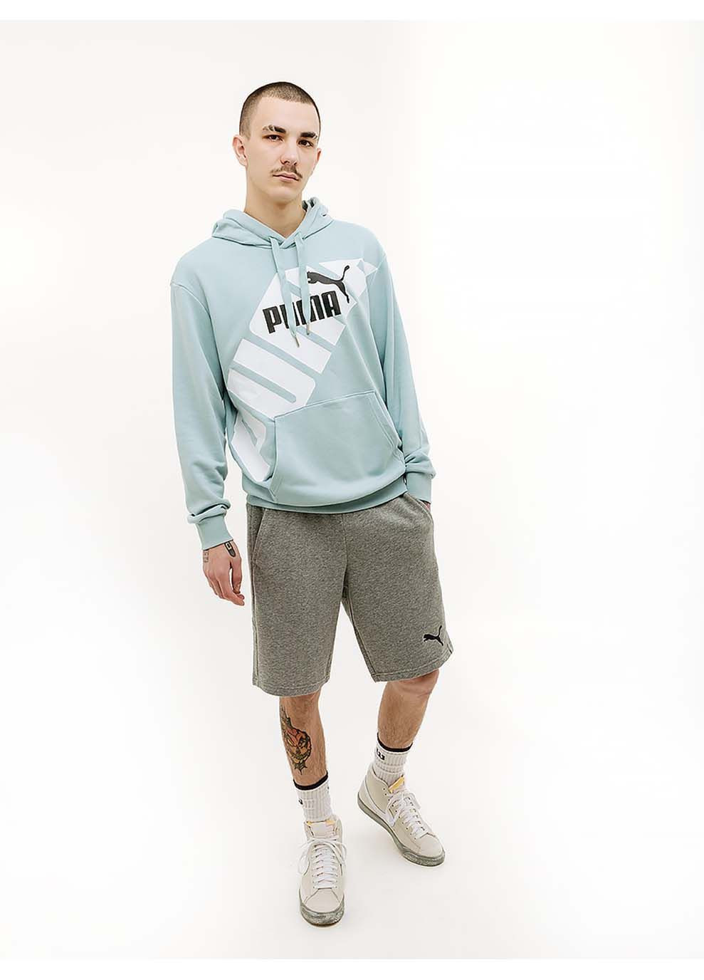 Чоловіче Худі POWER Graphic Hoodie Бірюзовий Puma (302210756)