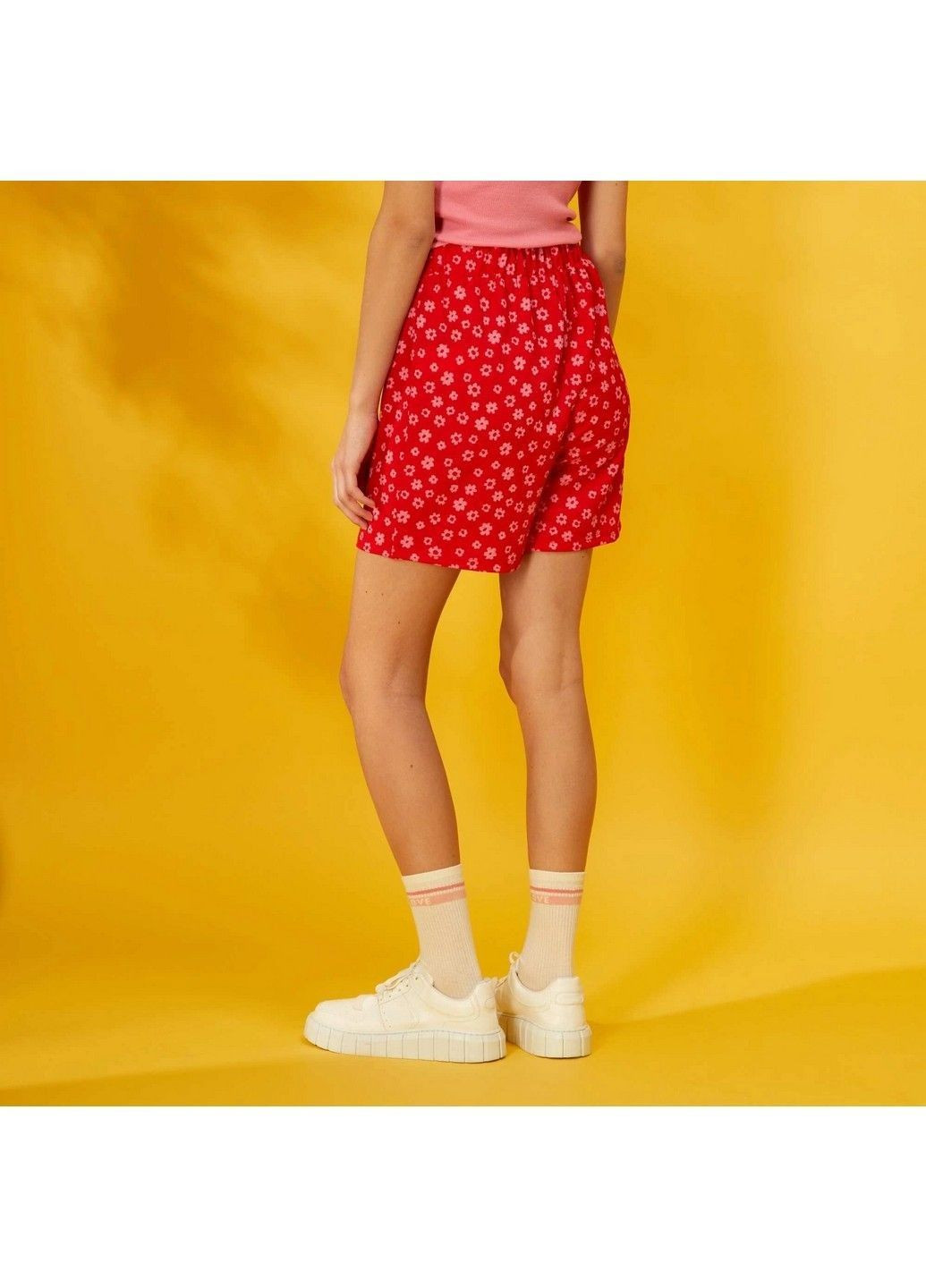 Красная цветочной расцветки юбка Kiabi