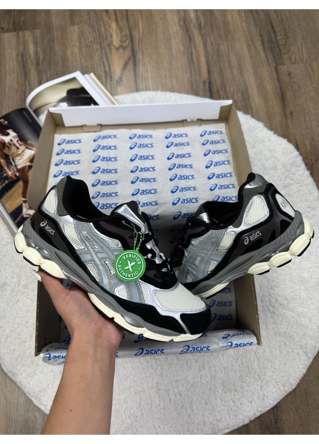 Белые демисезонные кроссовки мужские asics gel-nyc 1090 white black grey асикс гель нюк белые No Brand