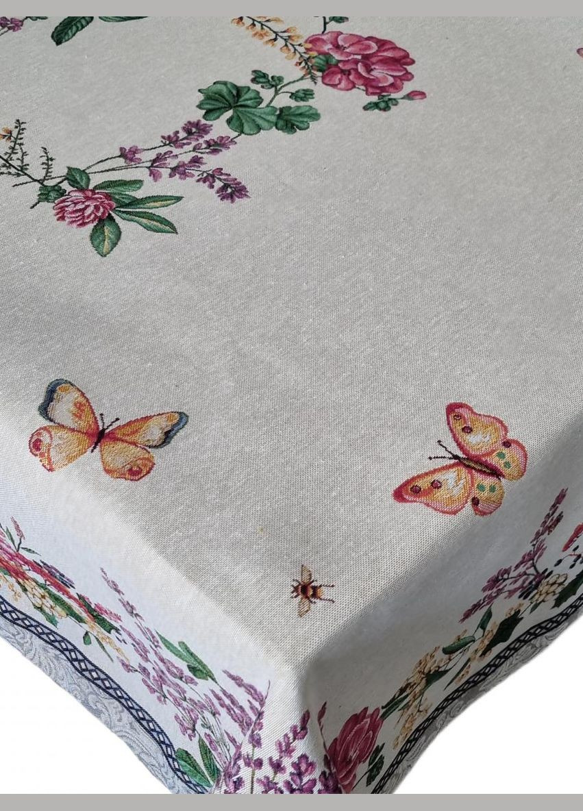 Гобеленовая скатерть на стол Лавандовое поле Прованс (326807410)