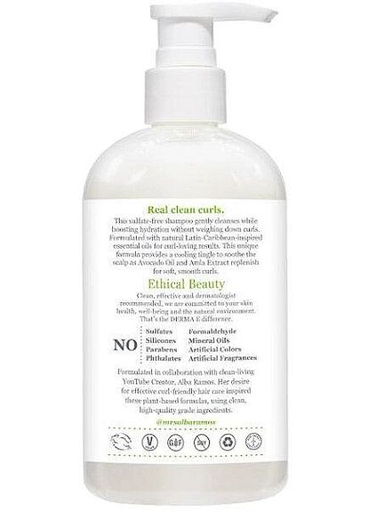 Шампунь для кучерявого волосся Wash Day Curl Shampoo 355ml (1306620-31104561) Derma E (368624617)