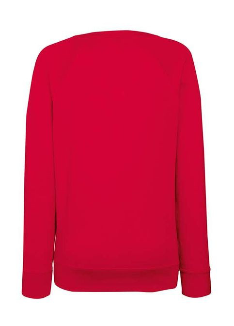 Свитшот женский Lightweight raglan sweat lady-fit Красный (062146040S) Fruit of the Loom (315938261)