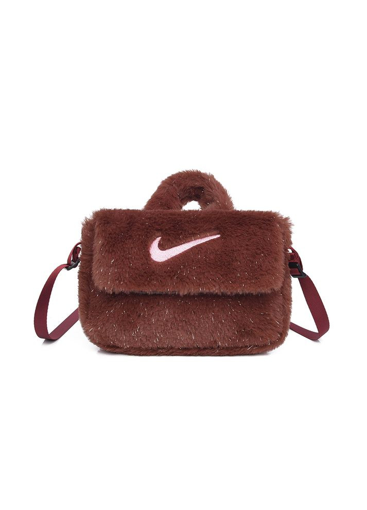 Бананка Nike меховая F264 коричневая No Brand (316088264)