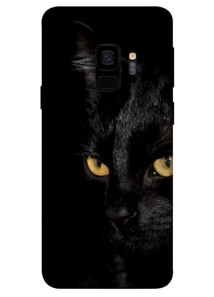 Чехол с принтом для Samsung Galaxy S9 / на самсунг галакси с9 Черный кот No Brand (339064463)