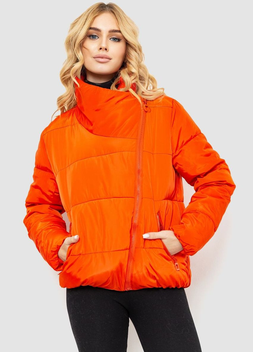 Оранжевая демисезонная куртка женская демисезонная, цвет оранжевый, Ager
