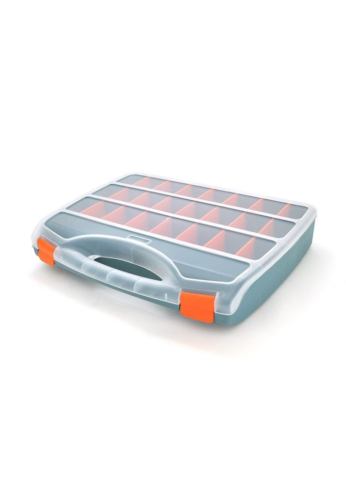 Пластиковый переносной ящик для инструментов 360 х 460 х 80, 24 отделения Voltronic (370622125)