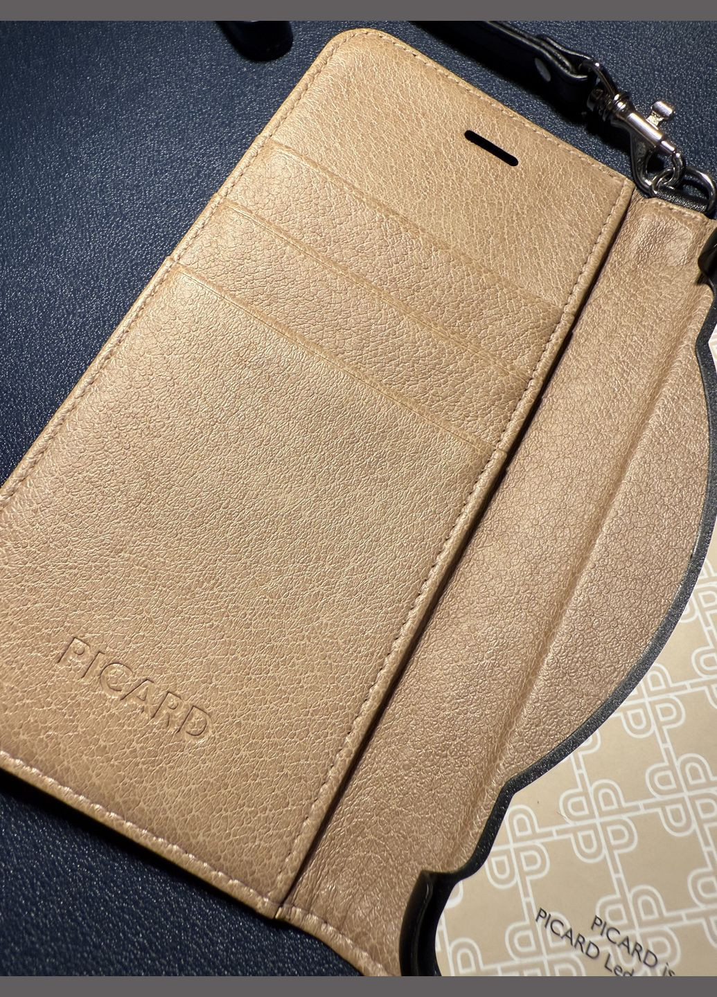 Элегантный чехол-кошелек (черный) для Apple iPhone 6 из искусственной кожи Picard (344585090)