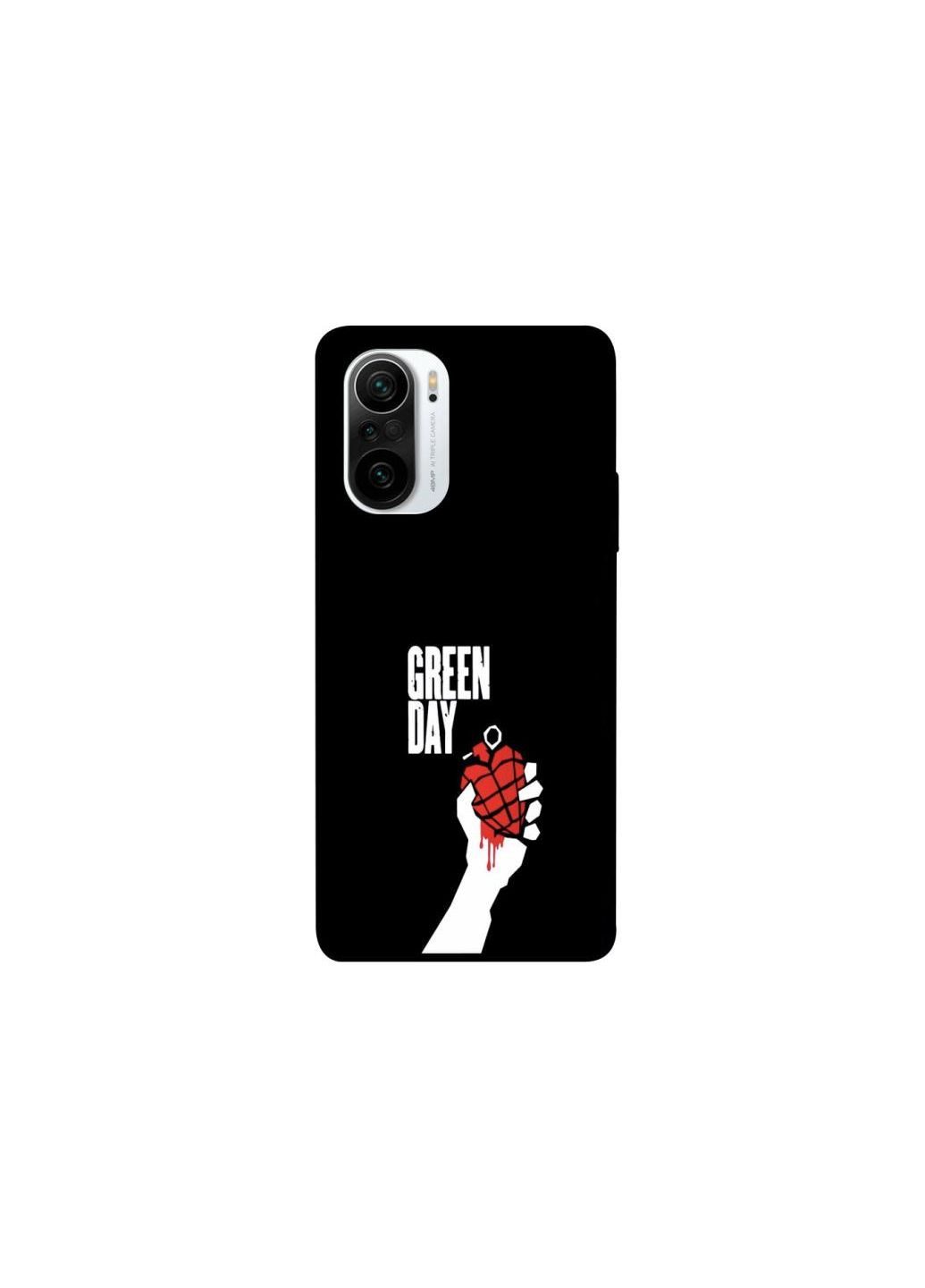 Чехол на Xiaomi Redmi K40 / K40 Pro / K40 Pro+ / Poco F3 Green Day logo Frontalka (361100357)