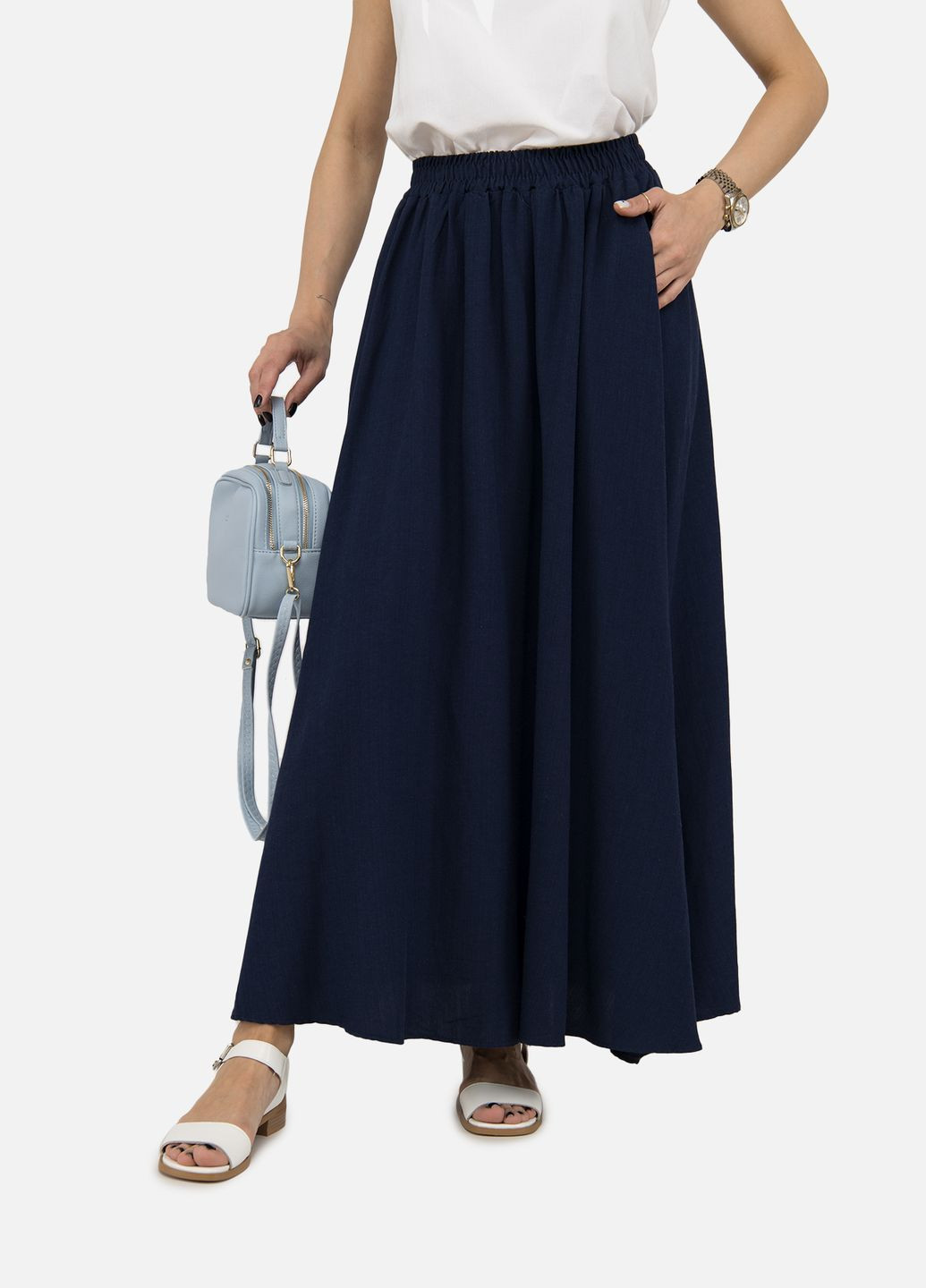 Синяя женская юбка цвет синий цб-00250900 Chamakh