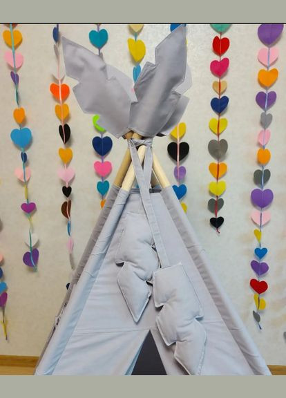 Дитячий Вігвам - Пір'їнка Палатка дитяча Намет Розмір 100*100 No Brand (302087853)