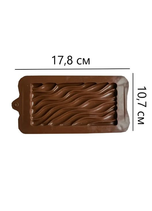 Силиконовая форма для шоколада, форма плитка шоколада Волны ( ) China (366874262)
