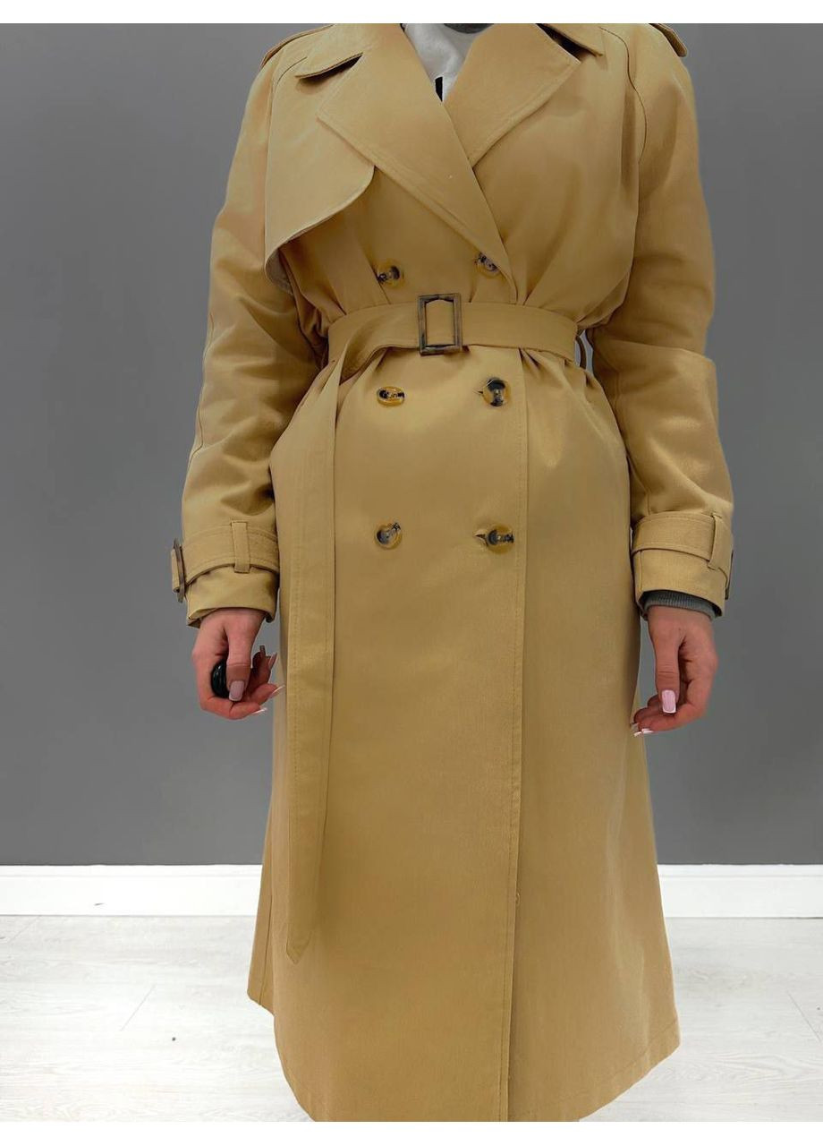 Женский тренд из коттона на подкладке — классический фасон (замеры в описании) GD/GL Модний простір на пуговицах демисезон (368760556)