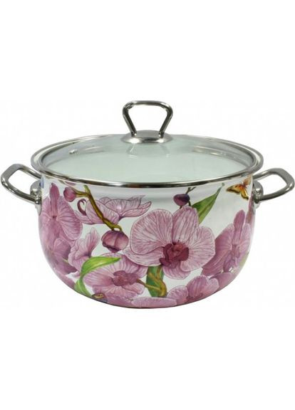 Каструля емальована 15116 "Орхідея" (2,1 л) Interos (370162235)