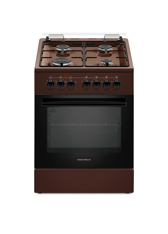 Плита газоелектрична коричнева AG6612BR-0 Grunhelm (315553606)
