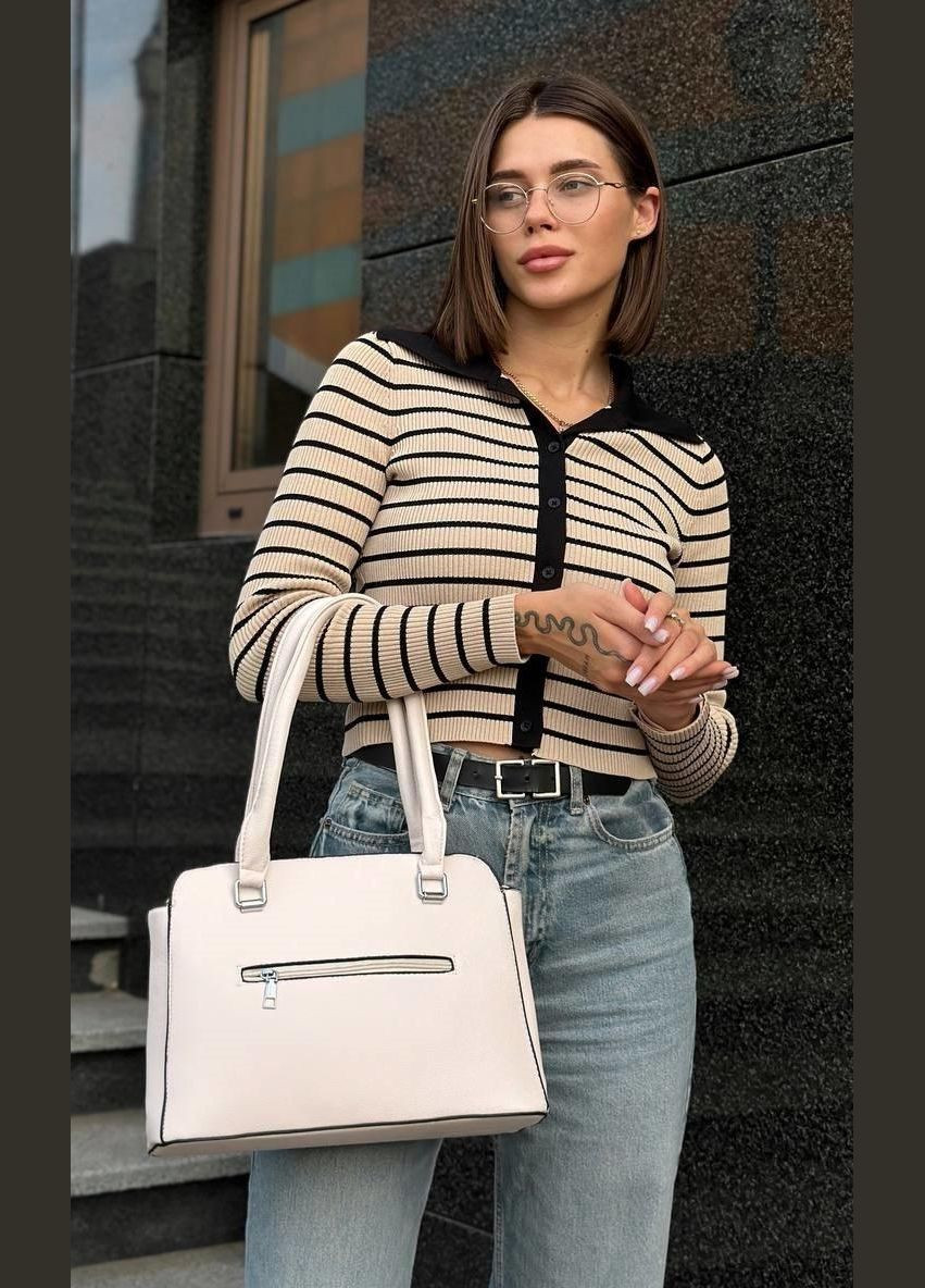 Сумка жіноча бежевого кольору No Brand Сумка крос-боді (323167982)