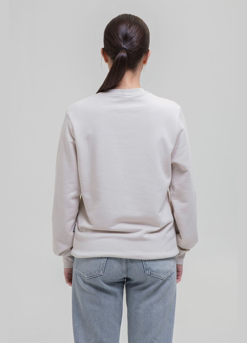 Бежевый свитшот erwan экрю Garne однотонный (325821794)