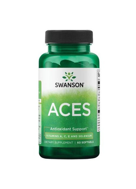 Витамины А С Е и селен, Vitamins A C E & Selenium, 60 капсул Swanson (364311058)