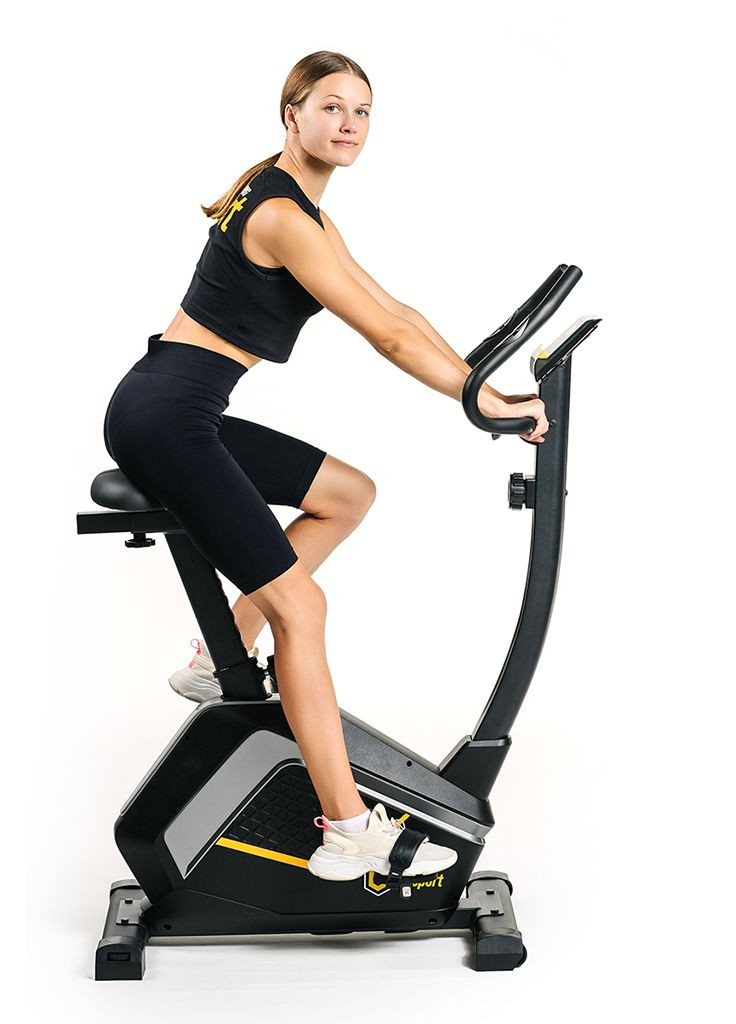 Велотренажер BS-611S SPRINTER магнитный черно-желтый Besport (301538463)