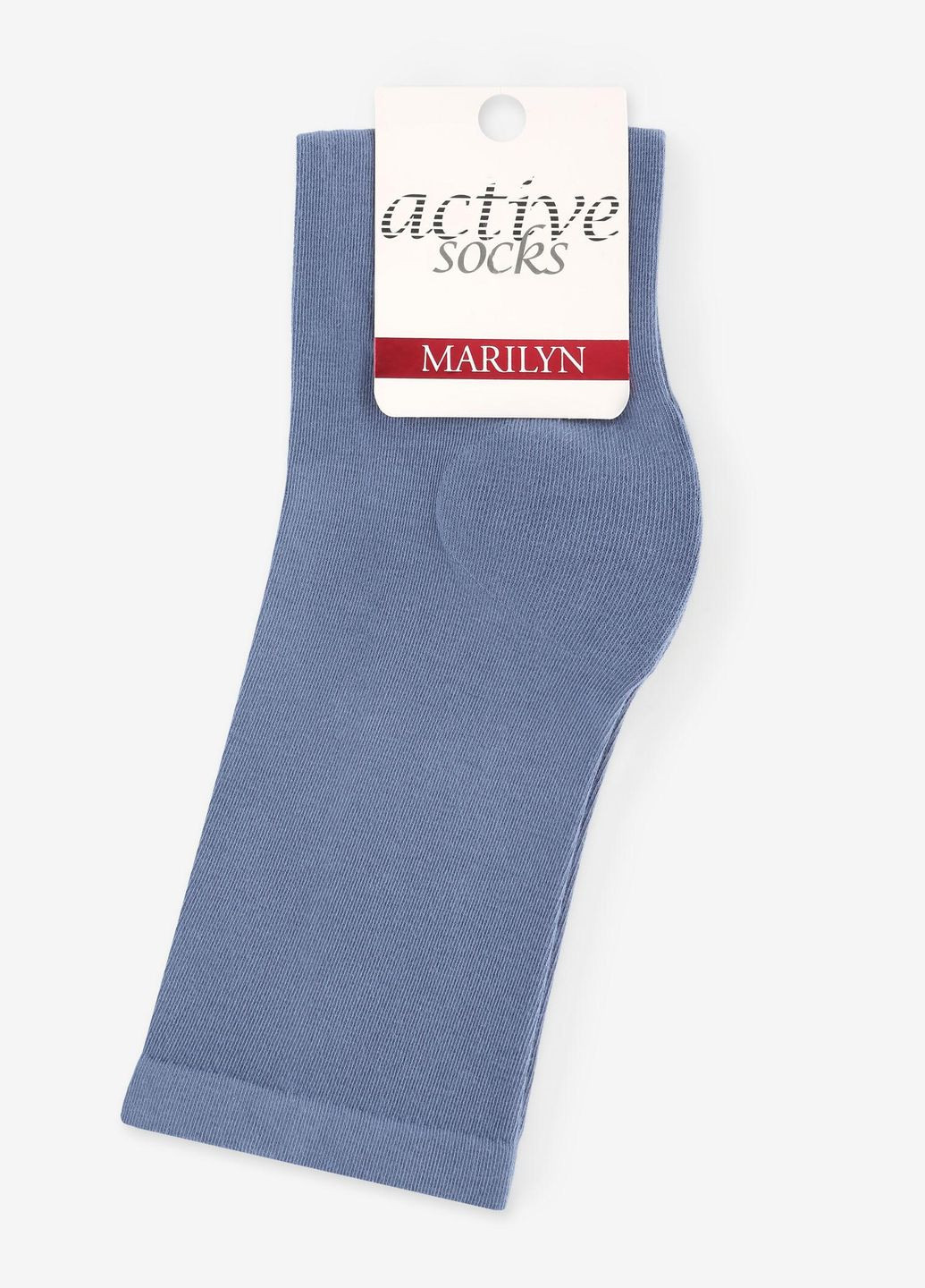 Тёмно-голубые носки женские классические forte 58b Marilyn однотонные (308210909)