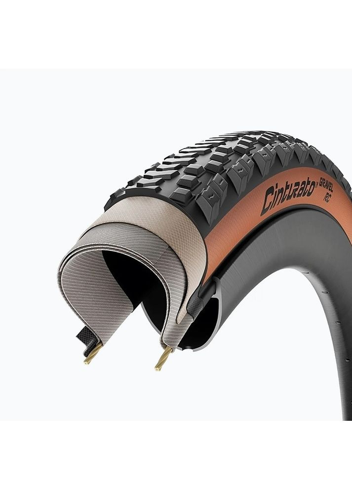 Покрышка 28" Cinturat GRAVEL Adventure 622-40, 60 tpi TLR черно-коричневая (02526) Pirelli (369783596)