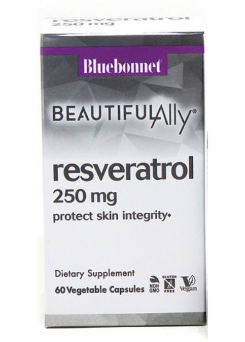 Beautiful Ally Resveratrol 250 mg 60 Veg Caps Bluebonnet Nutrition (294058461)