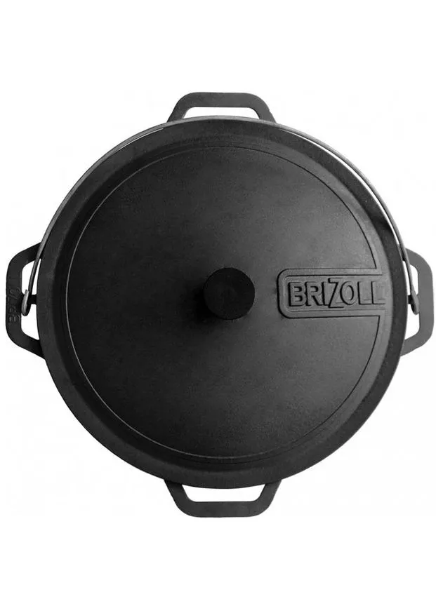 Казан чавунний азіатський з кришкою KA-06-1 6 л 32 см Brizoll (381691599)
