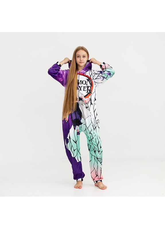 Комбинированная подростковое кигуруми «demon slayer» Sleeptime