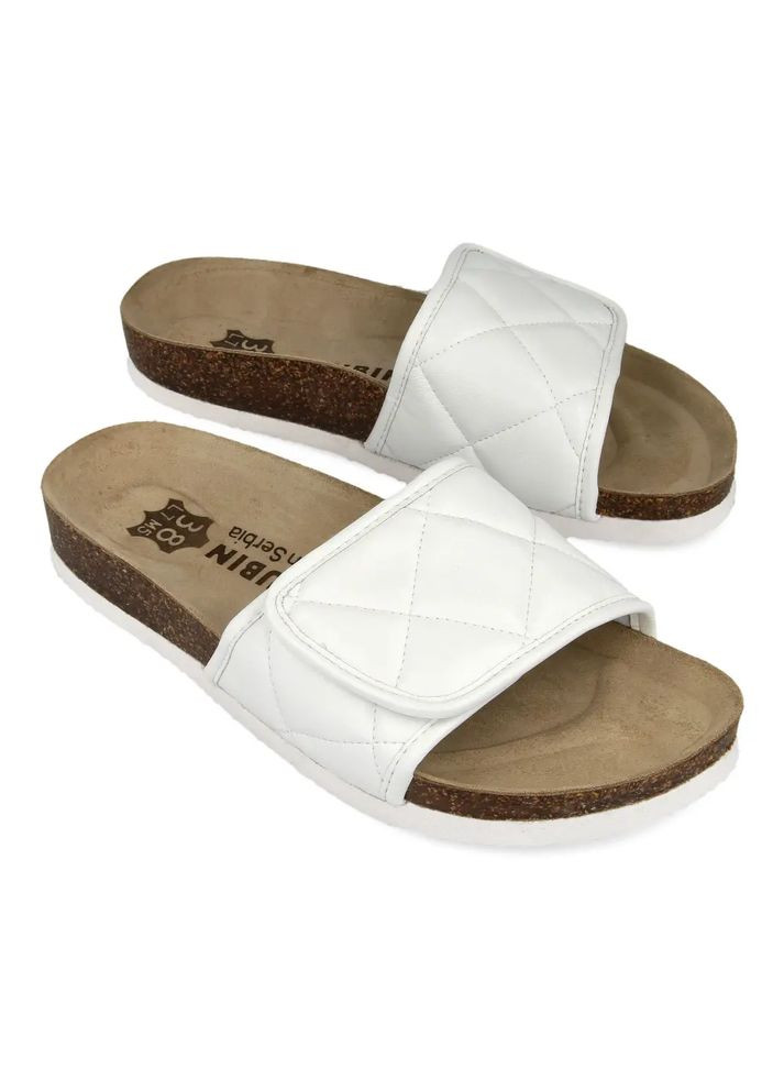 Белые шлепанцы ортопедические женские jordan, (арт. gr-81364) (сербия) ( ) Grubin