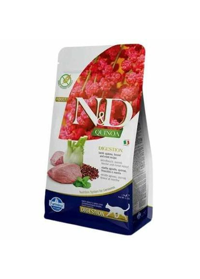 Диетический корм N&D Quinoa Cat Adult Digestion Lamb для котов с чувствительным пищеварением, 5 кг Farmina (360544036)
