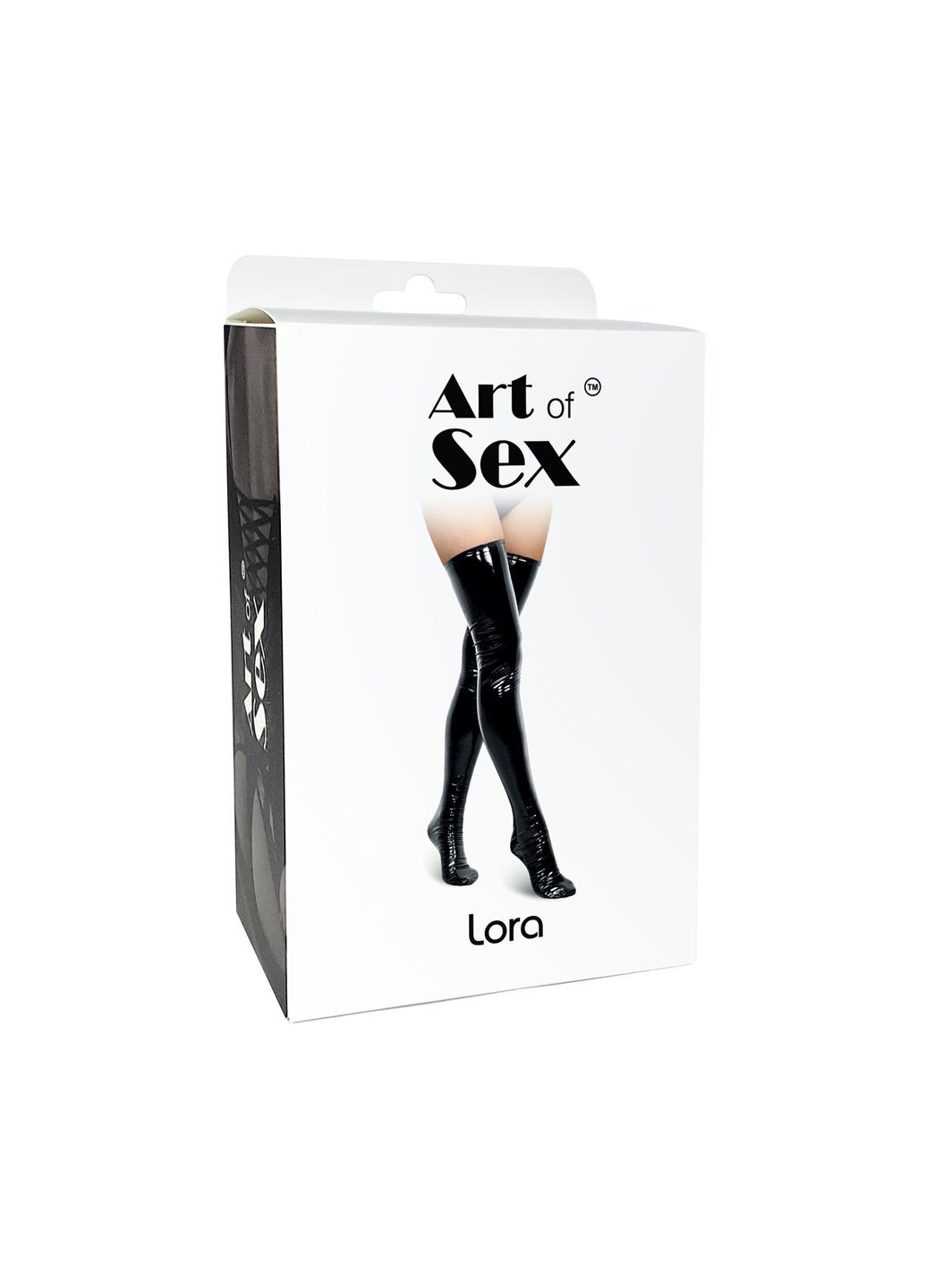 Сексуальные виниловые чулки - Lora, размер, цвет черный - CherryLove Art of Sex (282959183)