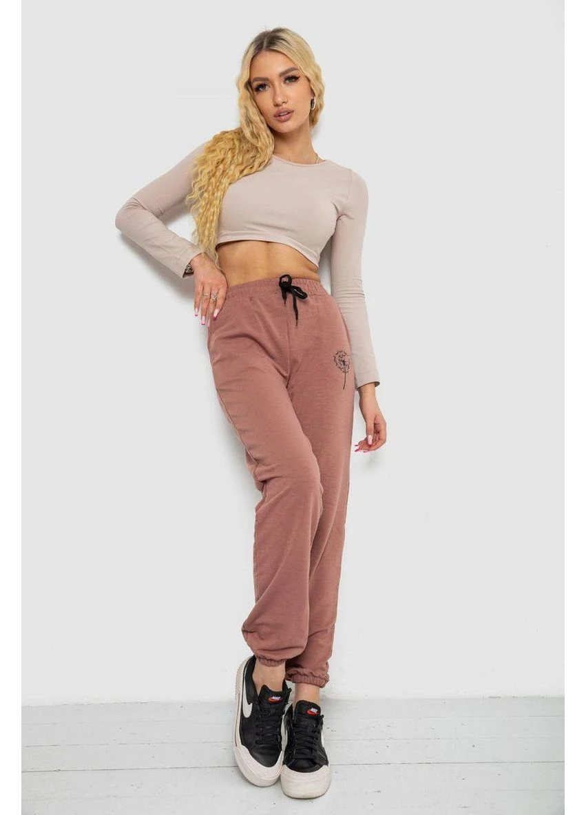 Спортивные штаны женские, цвет сливовый, 238R121 No Brand (386445132)