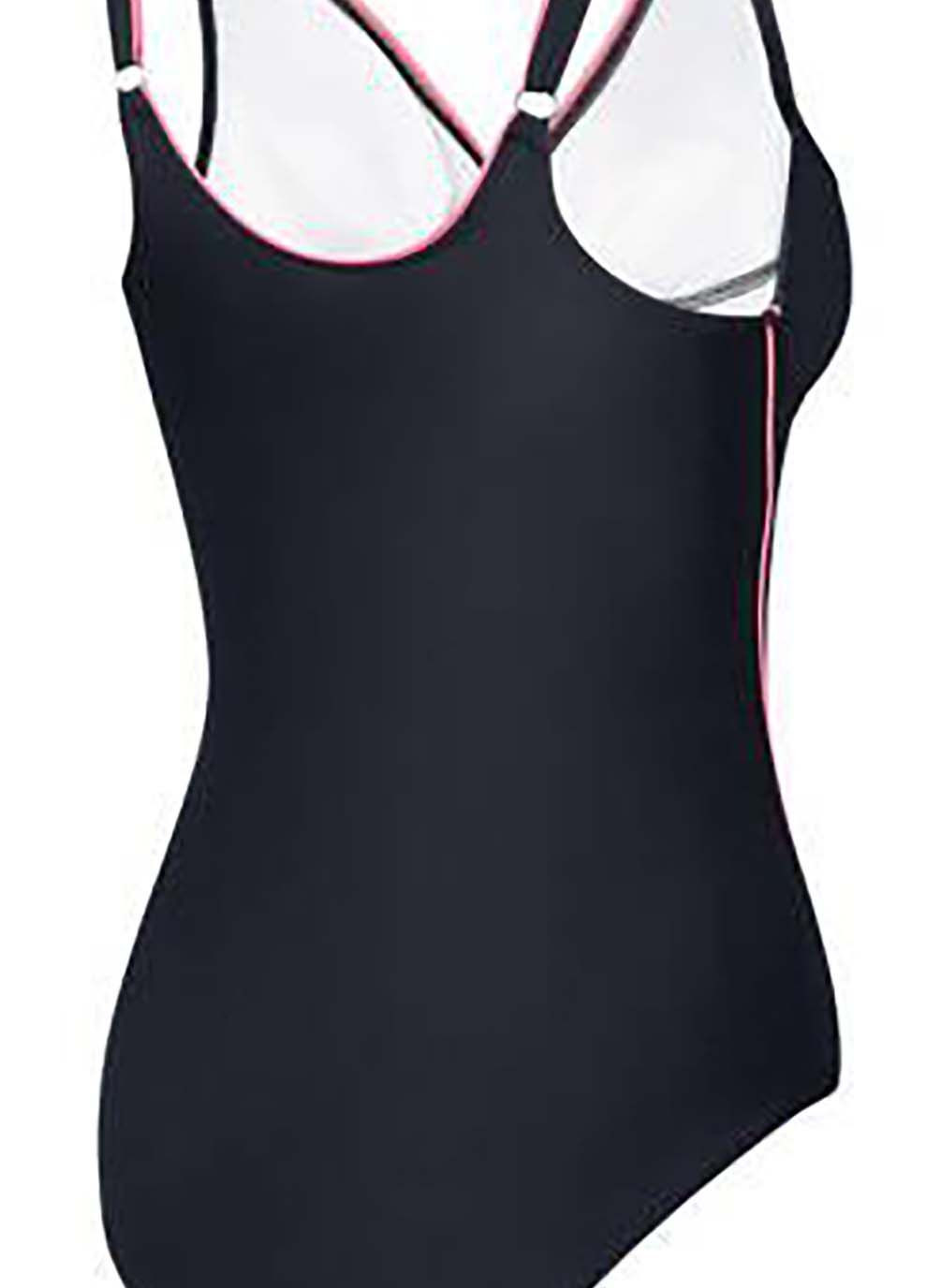 Комбинированный демисезонный купальник закритий для женщин grace черный, красный Aqua Speed