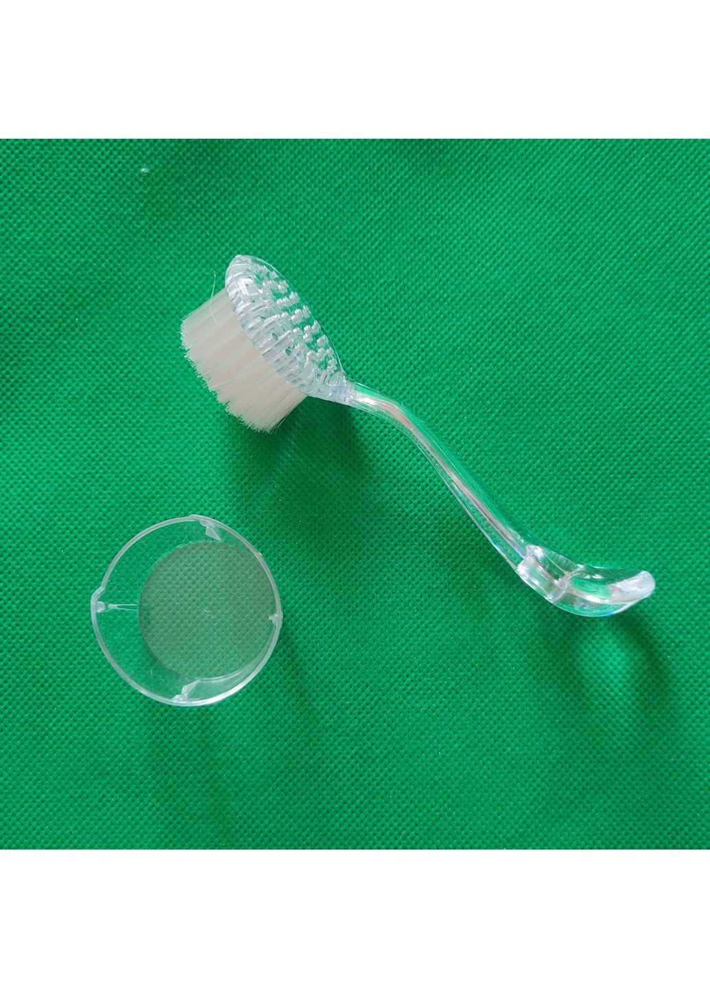 Кругла щіточка для нігтів з ковпачком No Brand (360544767)