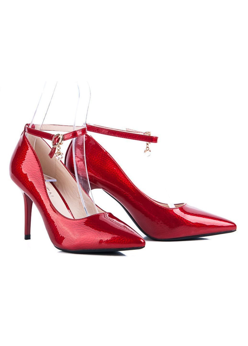 Seven Туфлі жіночі туфлі-човники червоний з штучна шкіра, — всесезон (367086427)