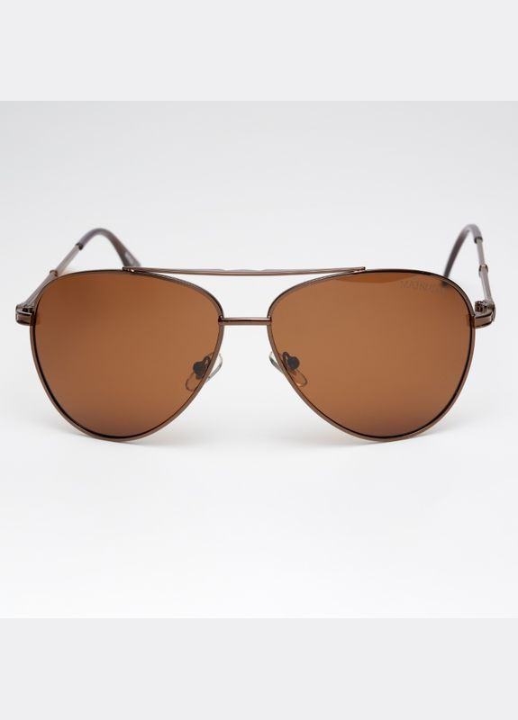 Cолнцезащитные очки в металлической оправе MT008 Brown No Brand (290707342)