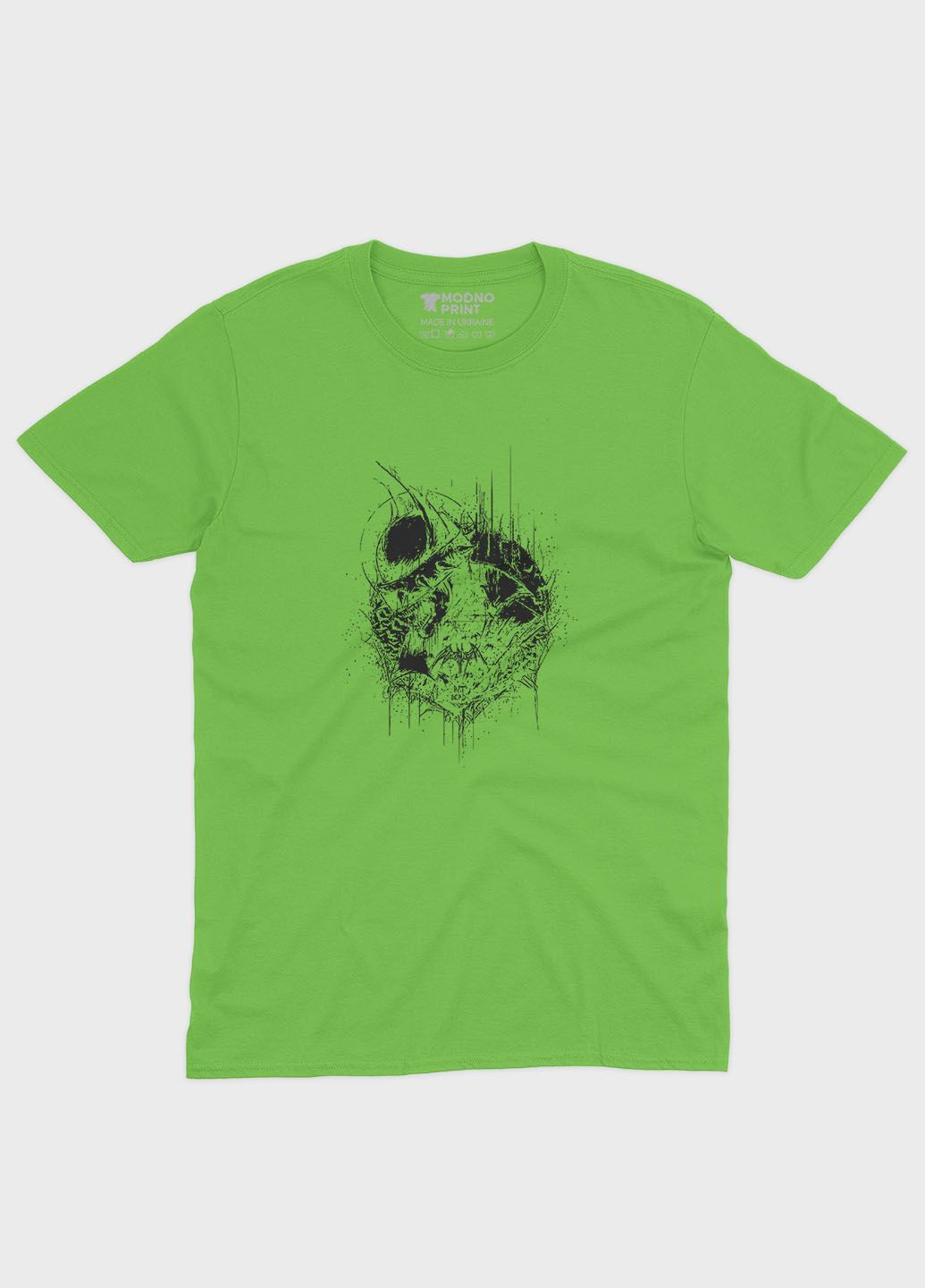 Салатова демісезонна футболка для хлопчика з принтом супергероя - бетмен (ts001-1-kiw-006-003-044-b) Modno