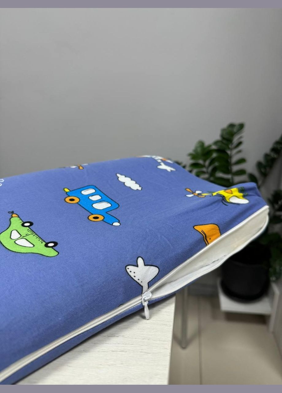 Ортопедическая подушка для детей пена 45 см х 25 см. Ярко-синий (П4К-crm-poduska-02) No Brand (306633405)